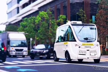 ハンドルのないバスが公道を自律走行…東京イタリア街で7/5まで 画像