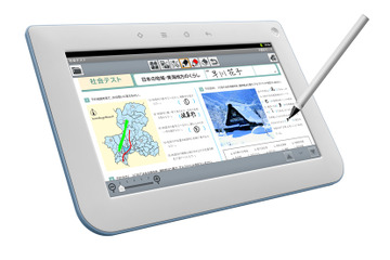 シャープ、手書き学習に特化したタブレット型学習端末「JL−T100」 画像