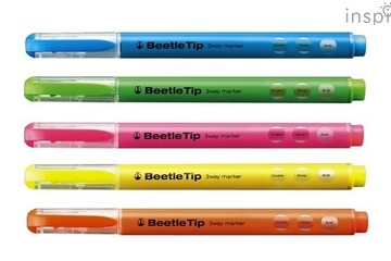 手帳に便利な蛍光マーカー「ビートルティップ」 画像