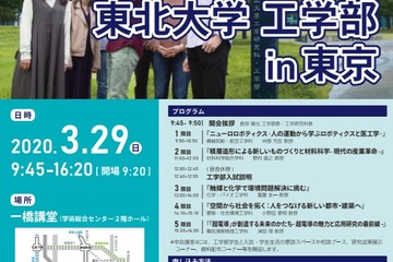 【大学受験】東北大工学部in東京…最先端の研究を紹介3/29 画像