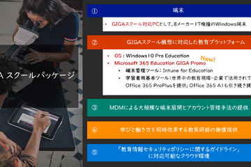 MS、GIGAスクール構想対応日本の教育機関限定ライセンス 画像