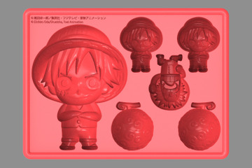 ルフィがチョッパーが氷に…シリコンアイストレー ONE PIECE 画像