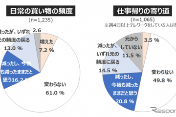 休日のお出かけ「今後も減ったまま」3割...自主調査 画像