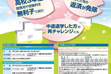 東京都、受験生の塾代など貸付…コロナ収入減少世帯も対象 画像