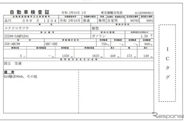 電子化する車検証、国交省が決定 画像