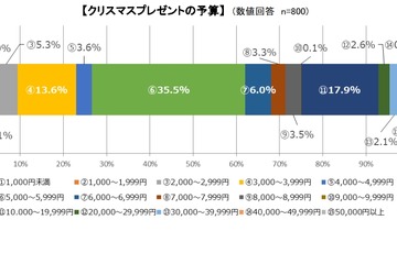 Xmasプレゼント平均予算は8,192円…5年ぶり減少 画像