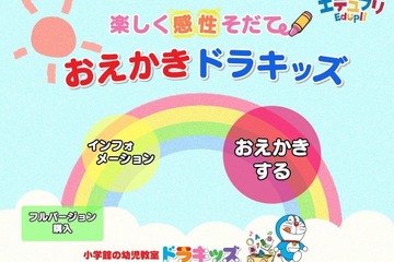 【GW】iPadでドラえもんを描こう、幼児教室・ドラキッズが体験イベント 画像