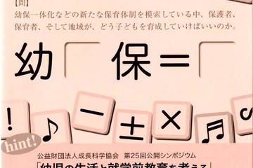公開シンポジウム「幼児の生活と就学前教育を考える」6/2 画像