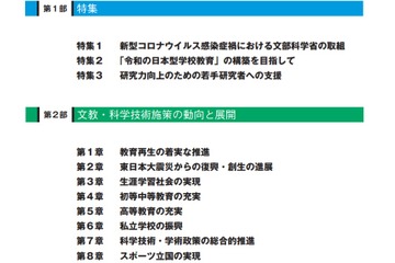 文部科学白書2020、コロナ禍の取組み等を特集 画像