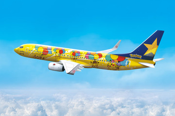 「ピカチュウジェット」就航開始、スカイマーク 画像