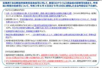 【高校受験2022】ワクチン接種を要件としないよう通知、文科省 画像