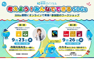 小学校中・高学年向け　SDGs週間オンラインワークショップ開催…9/23、9/26 画像