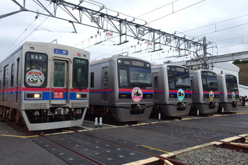 双子パンダ、京成電車のヘッドマークに…5編成が勢ぞろい 画像