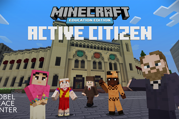 教育版マインクラフト、ノーベル賞受賞者と平和な世界作る「Active Citizen」 画像