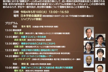 国際光デー記念「中堅・若手研究者が語る光科学技術の未来」5/10 画像