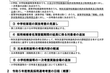 東京会場を追加…熊本県の公立学校教員採用選考 画像