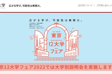 【大学受験2023】早稲田・上智等「東京12大学フェア」5-6月、全国7会場 画像