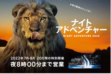 【夏休み2022】アドベンチャーワールド夜間営業7/16から 画像