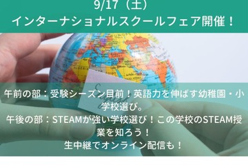 大阪初「インターナショナルスクールフェア」9/17 画像