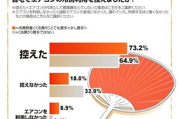 昨夏体調を崩した人の原因は「暑さの我慢」…週に1度は涼しいところで過ごすべき 画像