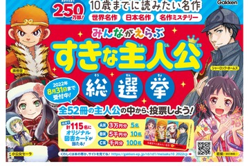 「10歳までに読みたい名作」総選挙、好きな主人公は？ 画像