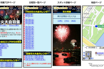 全国520か所の花火大会情報を提供…ゼンリンいつもNAVI 画像