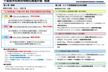 千葉県、学校教育情報化推進計画案…1/10まで意見募集 画像