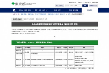 広尾学園小石川高校が商業科廃止…東京都私学審議会答申 画像