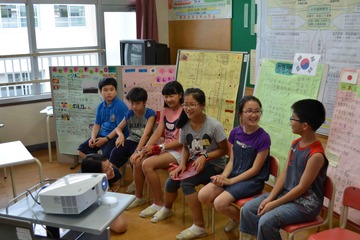 福岡と韓国の小学生が英語で交流…赤坂小学校の公開授業 画像