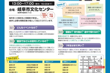 【大学受験2024】京大、ICUら40校以上参加…岐阜新聞進学ガイダンス6/24 画像