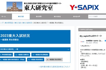 【大学受験2023】東大入試、女子合格割合は過去最高21.8％ 画像