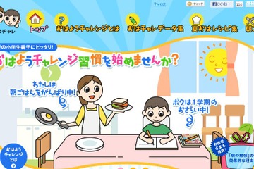「小学生が喜ぶ、朝ごはんレシピ」夏休み全42日分をWebサイトにて公開 画像