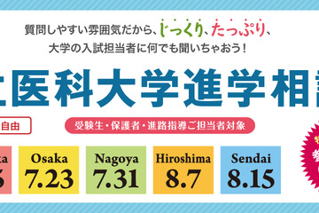【大学受験2023】私立医科大学進学相談会…全国6都市7-8月 画像