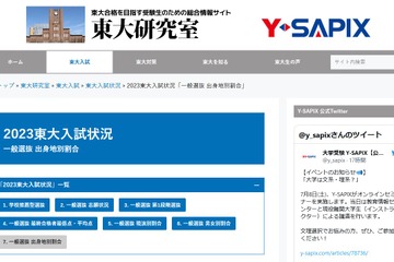 【大学受験2023】東大一般入試、東京出身者はやや苦戦 画像