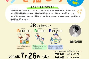 【夏休み2023】SDGsチャレンジ…3Rポスターを描こう7/26 画像