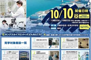 川崎市内在住・在学の中学生向け「キングスカイフロント見学会」10/10 画像