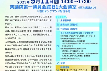 シンポジウム「子どもの権利擁護」9/11 画像