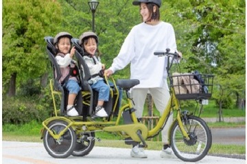 電動アシスト付「ふたごじてんしゃ」発売へ…試乗会も 画像
