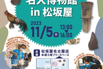 キッズサイエンス「出張！名大博物館 in 松坂屋」名古屋11/5 画像