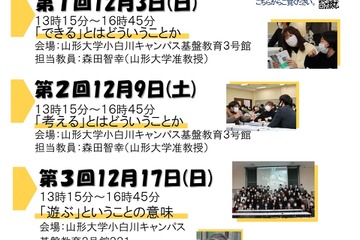 山形大学、高大生らが探究する「学びのフォーラム」全3回 画像
