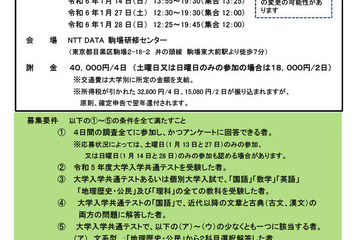 【大学入学共通テスト2024】調査モニター300人募集…本試験と追試験の難易度比較 画像