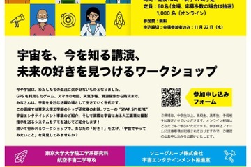 東大工学部×ソニー「宇宙を拓く」ハイブリッド12/16 画像
