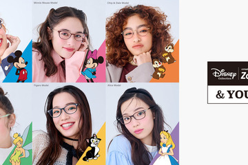 ディズニー6キャラ全12種「Zoff」コラボ10周年記念メガネ 画像