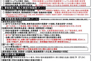 学校事故の対応指針、改訂案を公表…報告徹底求める 画像