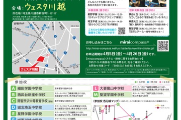 【中学受験】埼玉西部私立中高一貫13校フェスタ4/29 画像