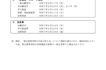 【高校受験2025】和歌山県公立高、一般選抜の学力検査3/10 画像