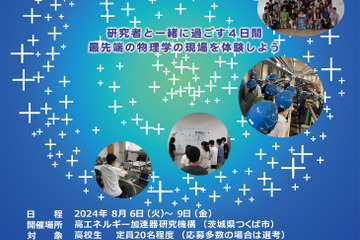 【夏休み2024】高校生対象「素粒子サイエンスキャンプ」3泊4日 画像