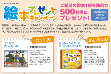 Z会と栄光が選ぶ絵本プレゼント…2-6歳の保護者対象 画像
