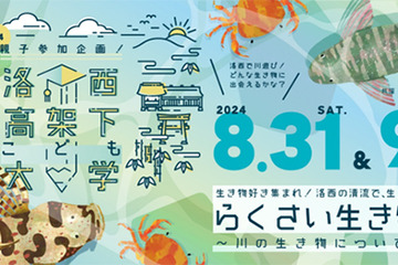 【夏休み2024】阪急×京都市「洛西高架下こども大学、生き物ラボ」8/31・9/1 画像