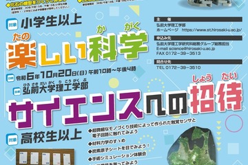 弘前大「楽しい科学・サイエンスへの招待」10/20 画像